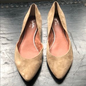 Seychelles low heel suede flat